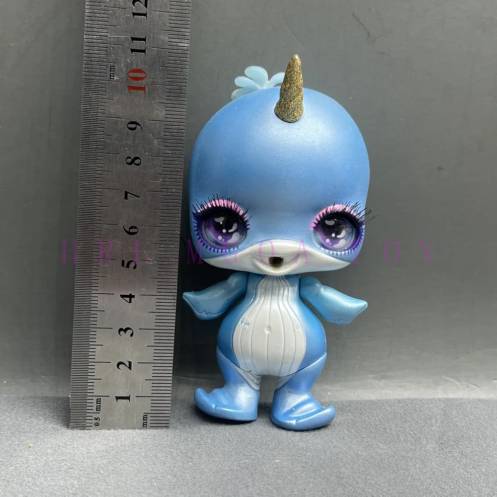 Pluszowy jednorożec ze śluzem squishy zabawka antystresowa Pomarańczowy