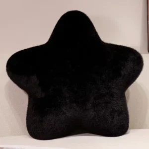 Poduszka w kształcie gwiazdy 20x20 cm do drzemki i dekoracji łóżka Czarny