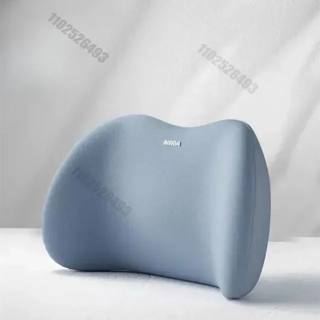 Poduszka lędźwiowa do fotela biurowego i samochodu ergonomiczna Niebieski