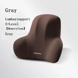 Poduszka lędរwiowa do samochodu memory foam wsparcie plecy Fioletowy
