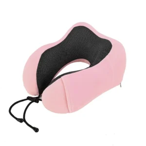 Poduszka podróżna memory foam w kształcie litery U Czerwony