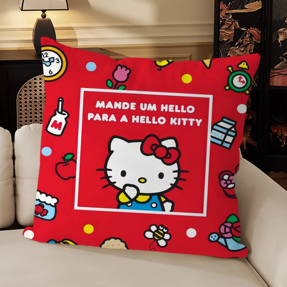 Poszewka na poduszkę Hello Kitty kwadratowa Biały
