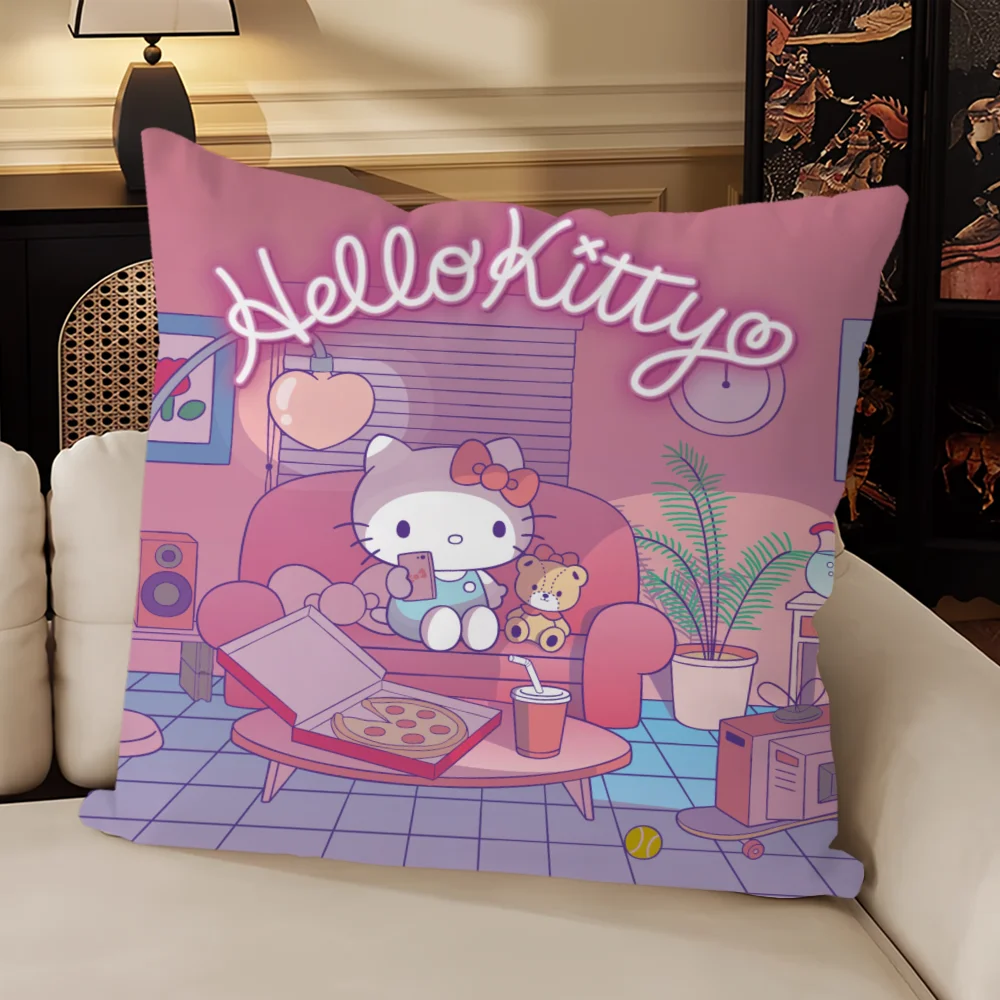 Poszewka na poduszkę Hello Kitty kwadratowa Brązowy