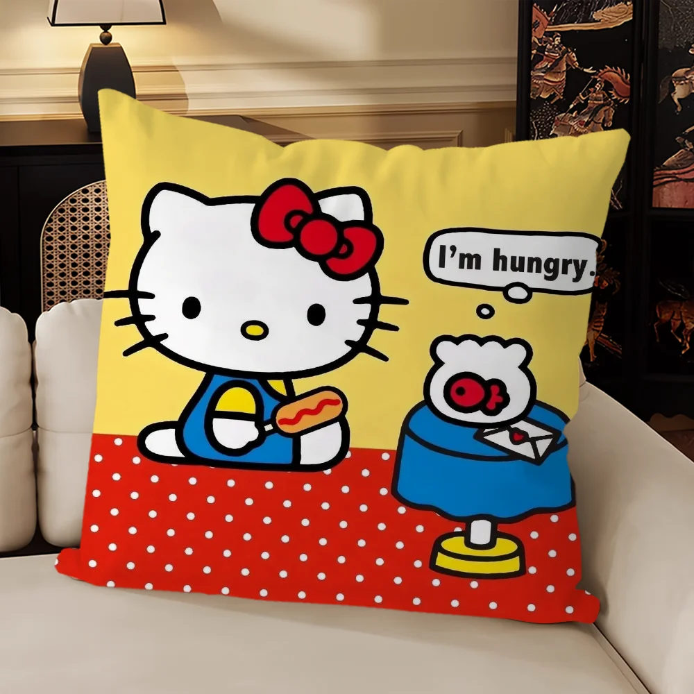 Poszewka na poduszkę Hello Kitty kwadratowa Różowy