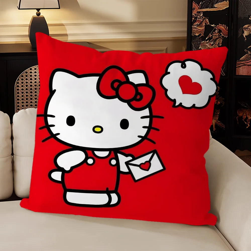 Poszewka na poduszkę Hello Kitty kwadratowa Zielony