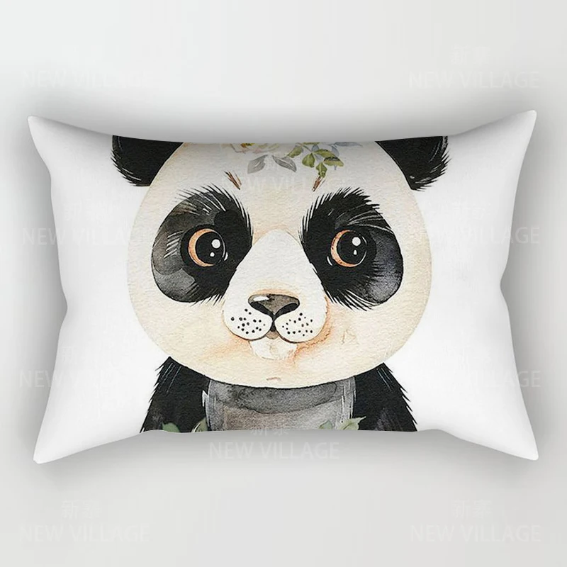 Poszewka na poduszkę prostokątna z motywem zwierząt anime 30x50 cm Kolba