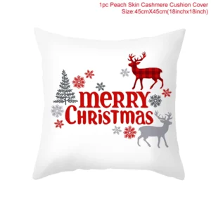Poszewka na poduszkę świąteczna 45 cm — dekoracja domu Noel Xmas Jasnozielony
