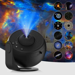 Projektor Galaxy nocne niebo — obrotowa lampka planetarium do sypialni Jasny róż