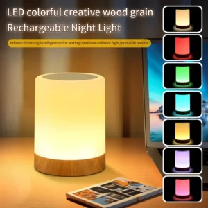 Przenośna lampka RGB z ładowaniem USB do sypialni i kempingu Niebieski