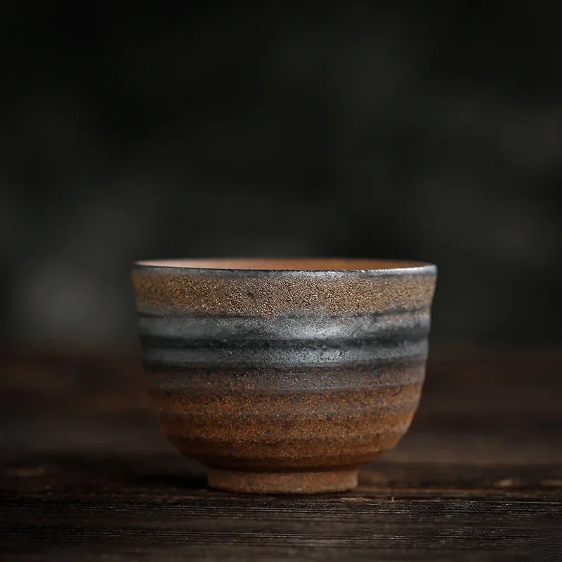 Ręcznie robiona ceramiczna filiżanka do herbaty w stylu japońskim retro Zielony
