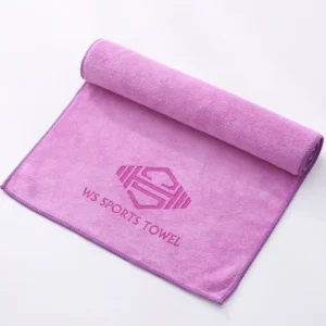 Ręcznik sportowy długi z mikrofibry 100x30 cm szybkoschnący Fioletowy