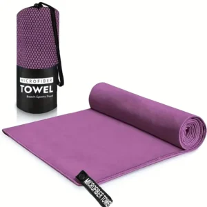 Ręcznik sportowy szybkoschnący do pływania, siłowni i fitnessu żółty