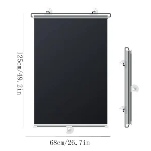 Roleta zaciemniająca bez wiercenia - termiczna osłona na okno X68cm