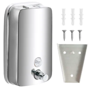 Ścienny dozownik mydła ze stali nierdzewnej 850-1050 ml 850ml