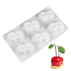 Silikonowa forma do musów i deserów 3D - maliny, owoce, czekolada Cherry