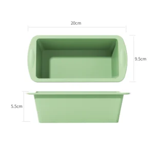 Silikonowe foremki do pieczenia mini chlebków i ciast Yh1194green