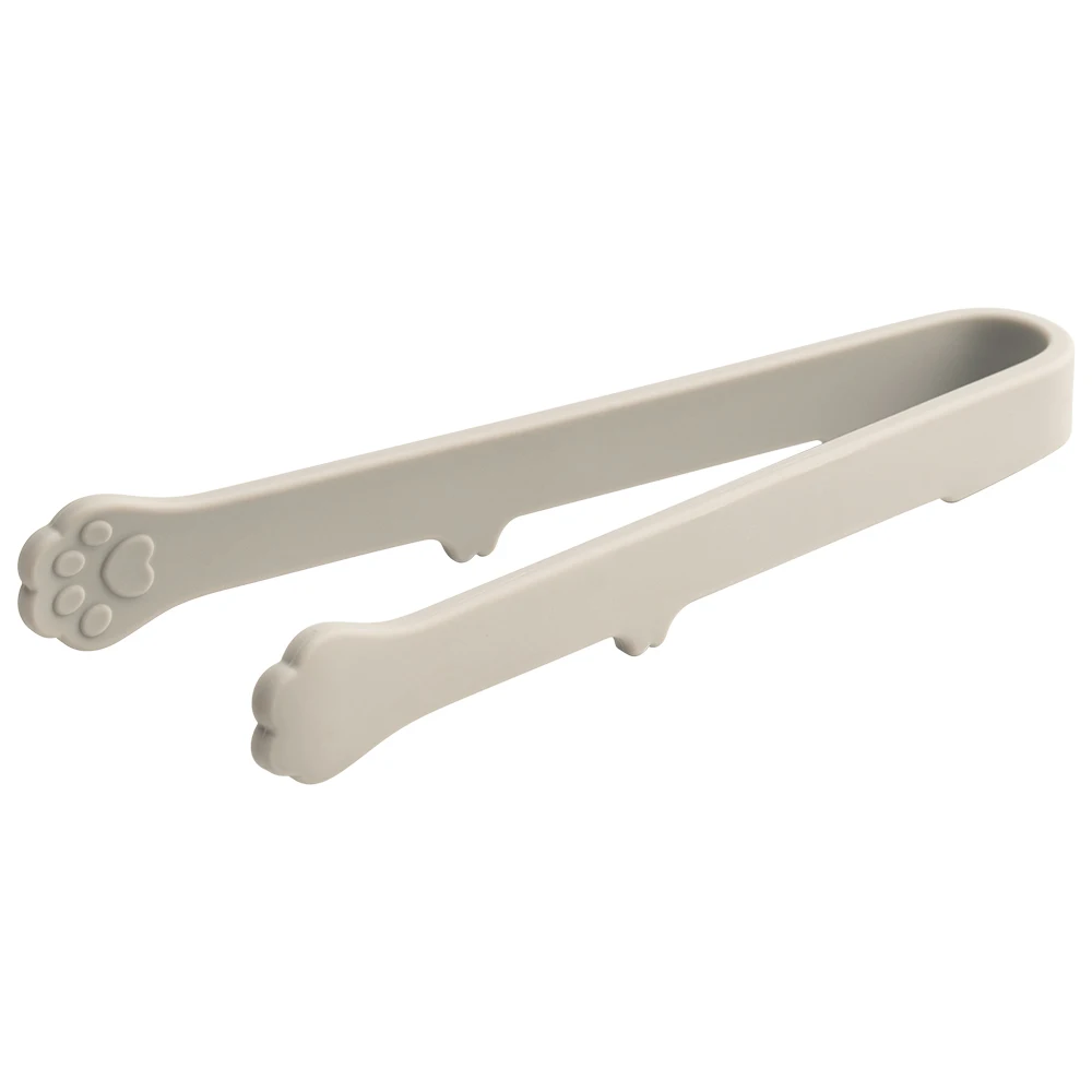 Silikonowe szczypce kuchenne Kocia Łapka 14,5 cm Khaki