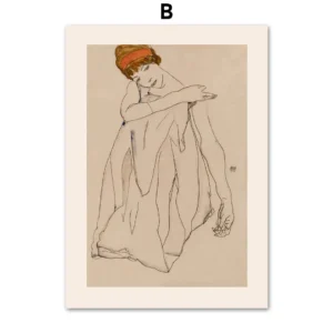 Skandynawski Plakat Picasso Abstrakcyjny Czarny Linia Boho Sypialnia Biały