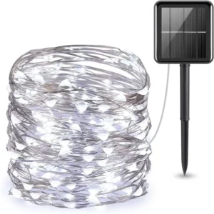 Solarna girlanda LED ogrodowa wróżkowa lampki zewnętrzne Czerwony