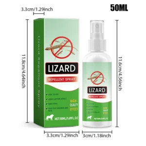 Spray odstraszający jaszczurki i gekkony lawendowy do domu Zielony