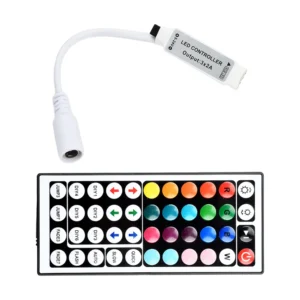 Sterownik taśm LED RGB z pilotem 44 przyciski Cyjan