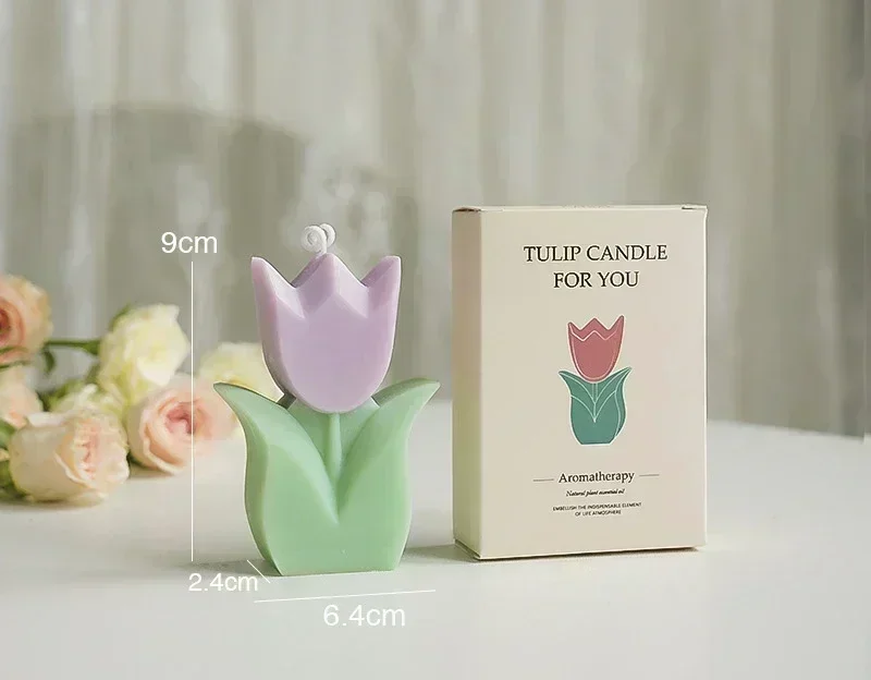 Świeca zapachowa w kształcie tulipana – dekoracja i aromat w domu Caméo