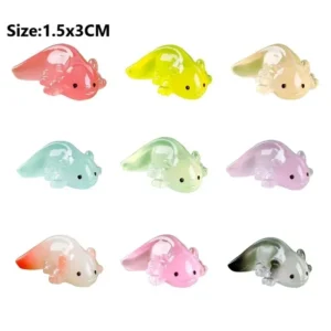 Świecące figurki aksolotli do dekoracji 10 szt. 10 sztuk mix