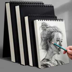 Szkicownik spiralny 30 arkuszy, gruby papier ekologiczny Zielony