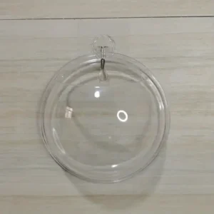 Szklana doniczka hydroponiczna wisząca na ścianę — mini akwarium i terrarium żółty
