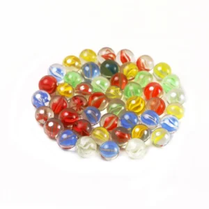 Szklane kulki kocie oko 14 mm - 50 szt. Ciemnozielony