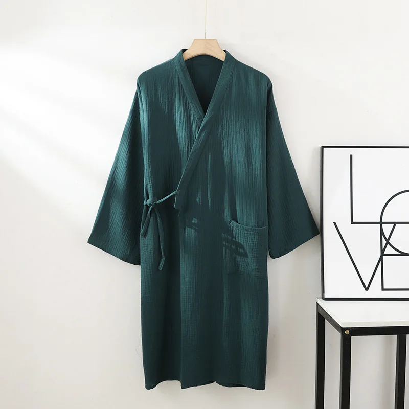 Szlafrok kimono bawełniany dla dwojga — cienki i oddychający Złoto