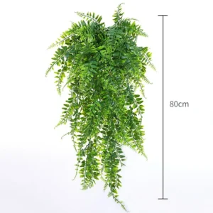 Sztuczna winorośl wisząca 90 cm – dekoracja ścienna i balkon Beżowy