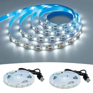 Taśma LED USB biała 5V — podświetlenie TV i tła monitorów Zimna biel