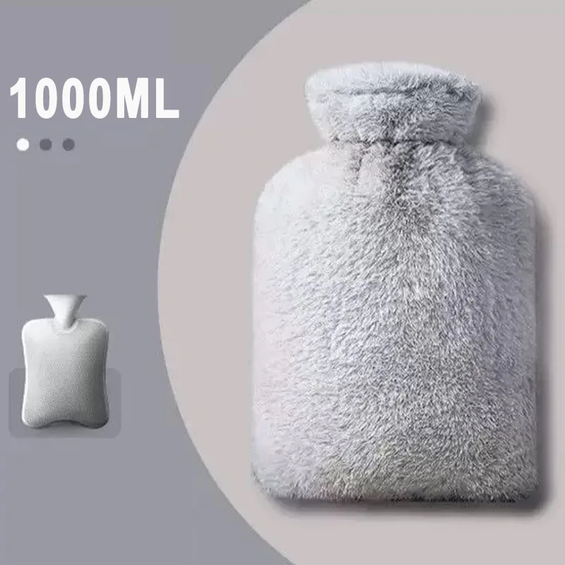 Termofor 1000 ml z pranym pokrowcem materiałowym Czerwony