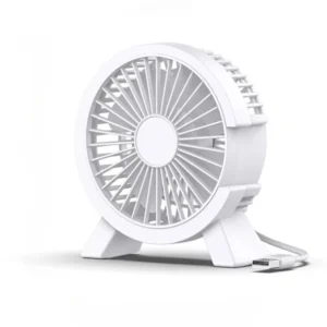 Przenośny wentylator turbo USB z cyfrowym wyświetlaczem Jasnożółty