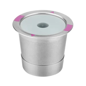 Wielorazowe kapsułki K-Cup do ekspresu Keurig ze stali nierdzewnej Jasnoszary
