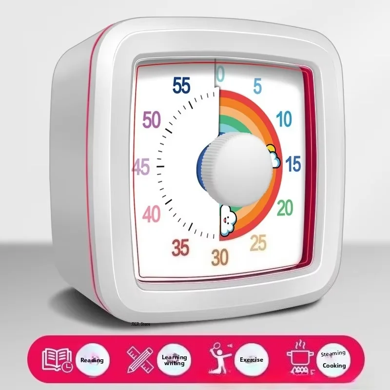 Wizualny timer dla dzieci z lampką nocną Czarny
