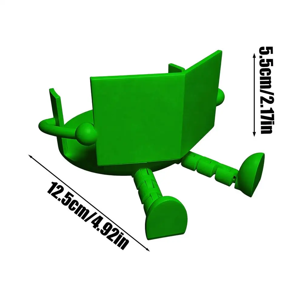Zabawny uchwyt na papier toaletowy z napisem, druk 3D Zielony