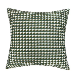 Żakardowa poszewka na poduszkę 45x45 cm w stylu nordyckim Zielony