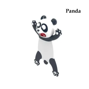 Zakładki do książek 3D ze zwierzętami: kot, panda, foka Jasny
